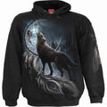 Spiral Unisex Pullover Hoodie: From Darkness (Black) (Back & Sleeve Print)