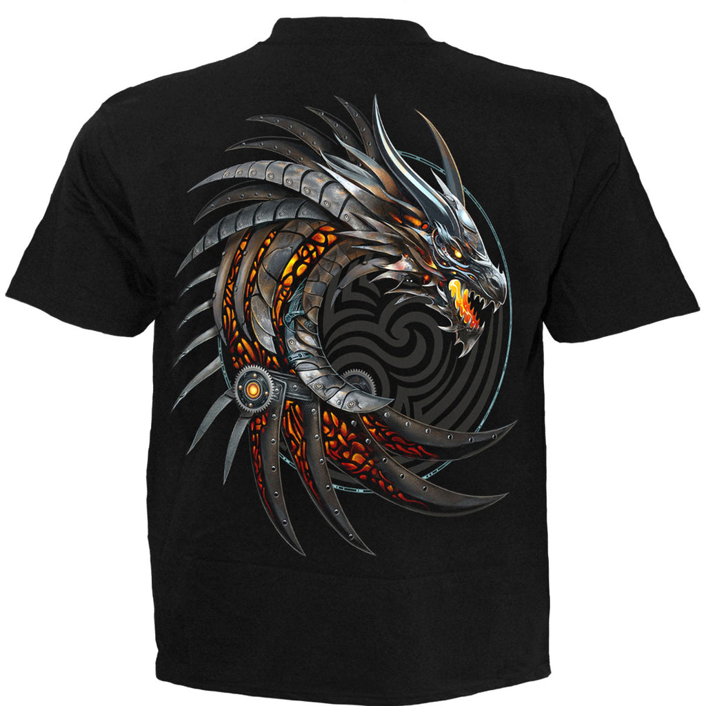Spiral Unisex T-Shirt: Razor Back (Black) (Back Print)