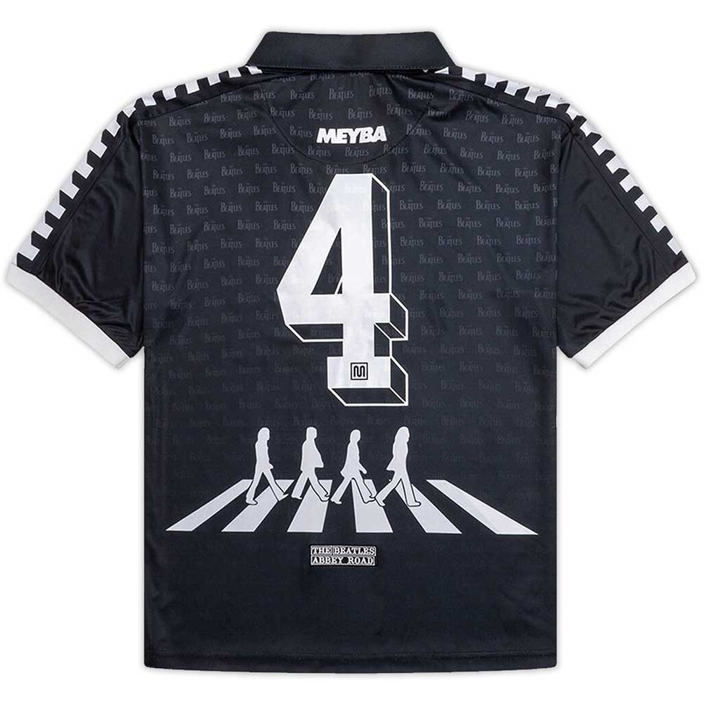 The Beatles Unisex Jersey T-Shirt: Meyba Sash (Black)