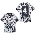 The Beatles Unisex Jersey T-Shirt: Meyba Abbey Road Crossing All-Over-Print (Black & White)