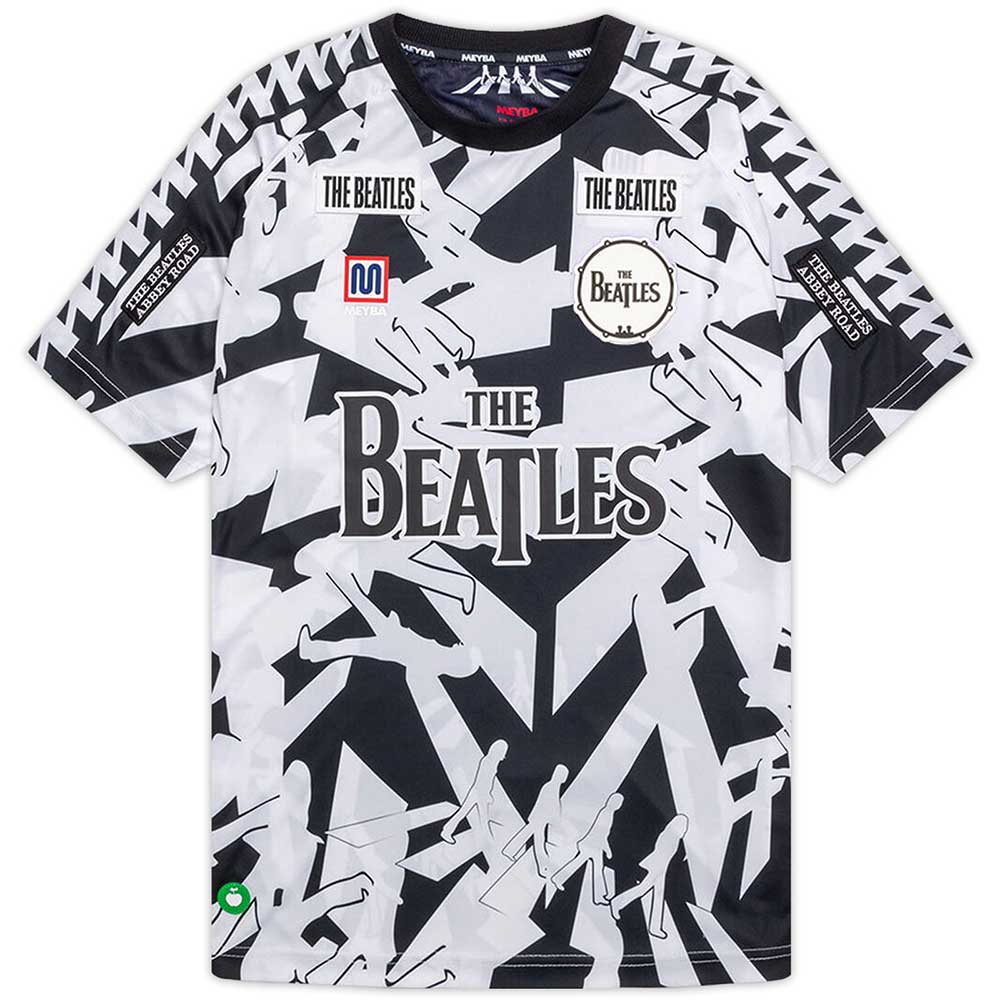 The Beatles Unisex Jersey T-Shirt: Meyba Abbey Road Crossing All-Over-Print (Black & White)