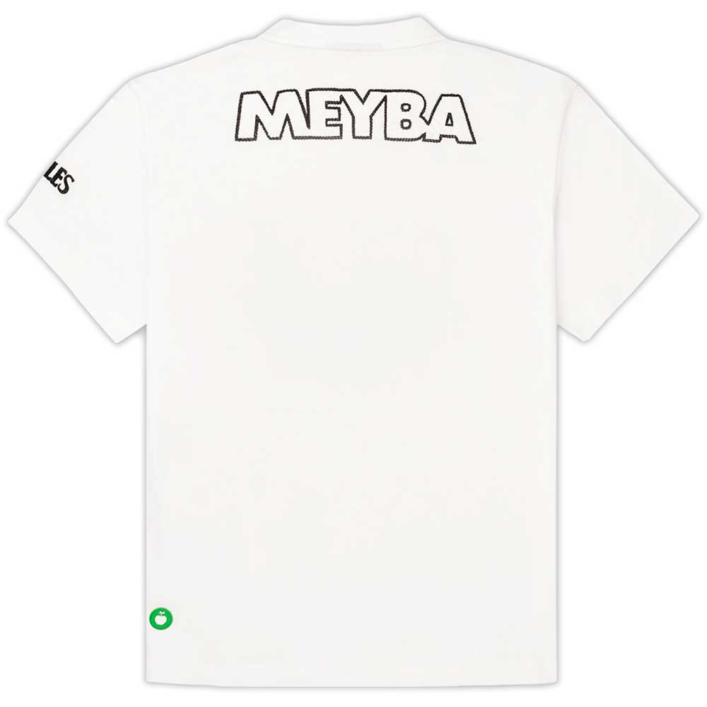 The Beatles Unisex T-Shirt: Meyba Embroidered (White)
