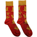 Madness Unisex Ankle Socks: Crown & M Pattern (Red) (UK Size 7 - 11)