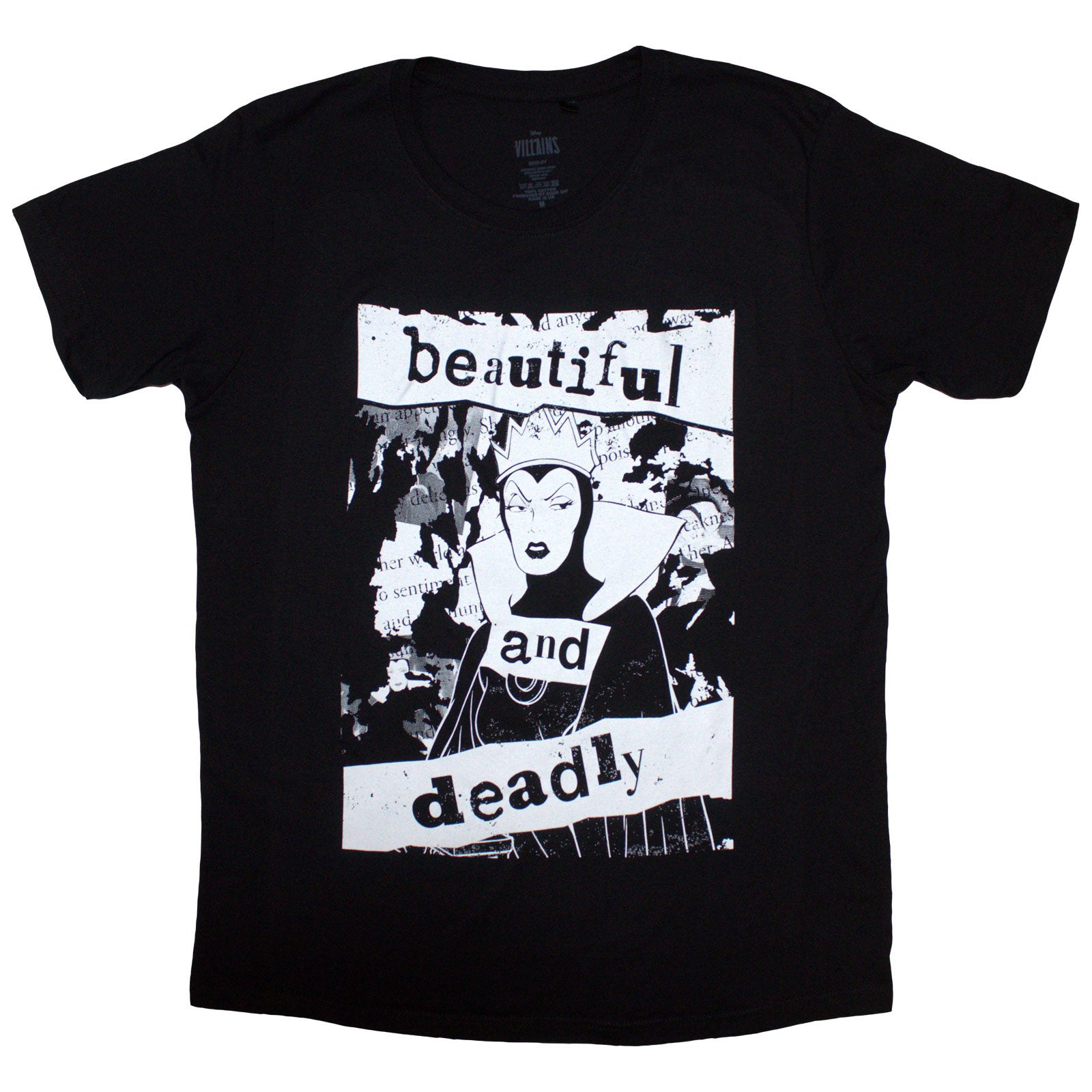 Disney Unisex T-Shirt: Maleficent Beautiful & Deadly (Black)
