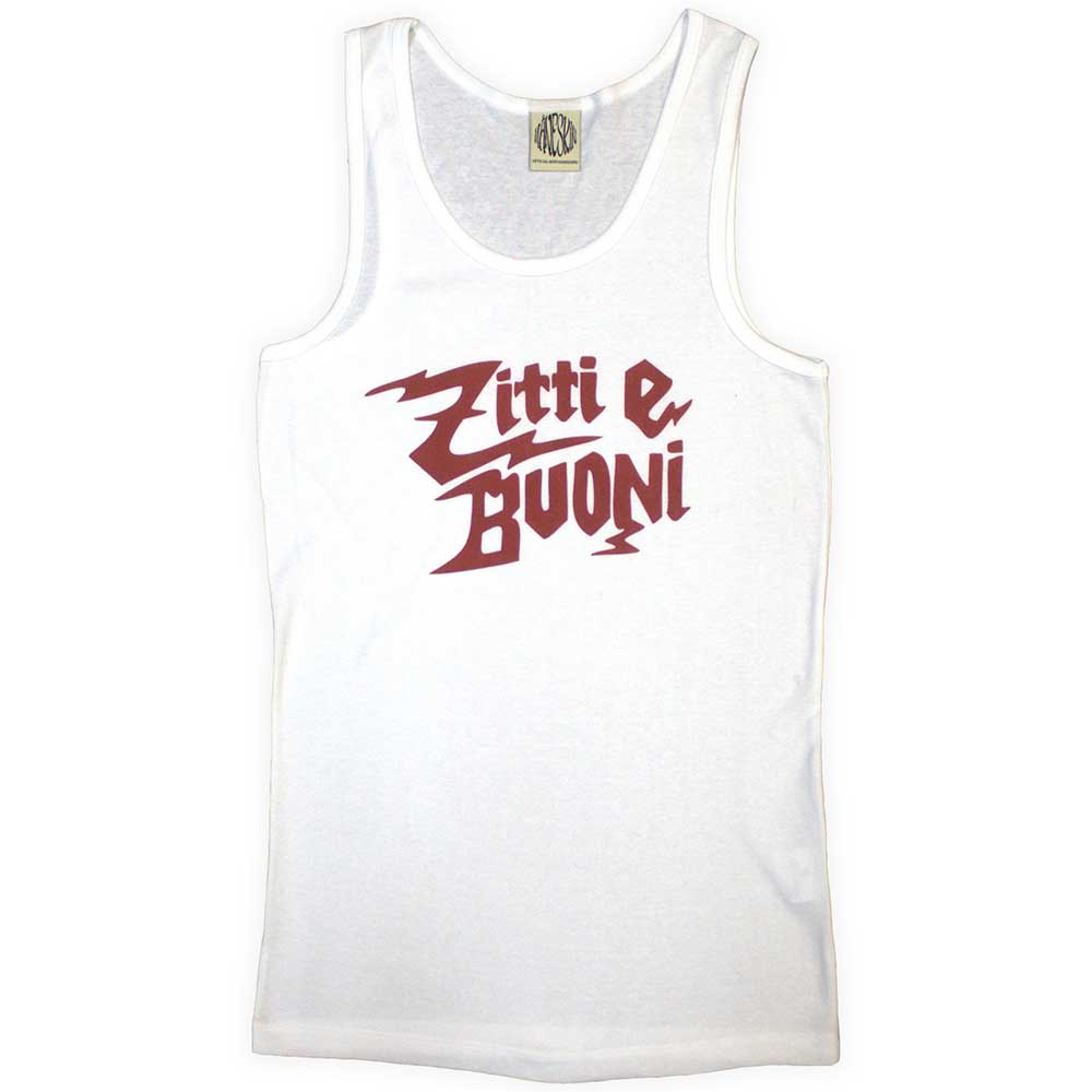 Maneskin Unisex Vest T-Shirt: Zitti e Buoni (White) (Ex-Tour) (LOS)