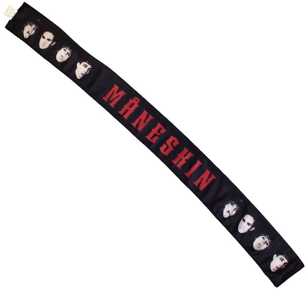 Maneskin Unisex Head Tie: Live At Circo Massimo 2022 (Black) (Back Print & Ex-Tour)