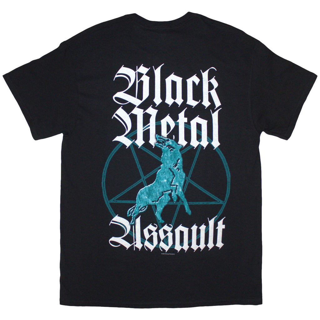 Marduk Unisex T-Shirt: Black Metal Assault (Black) (Back Print)