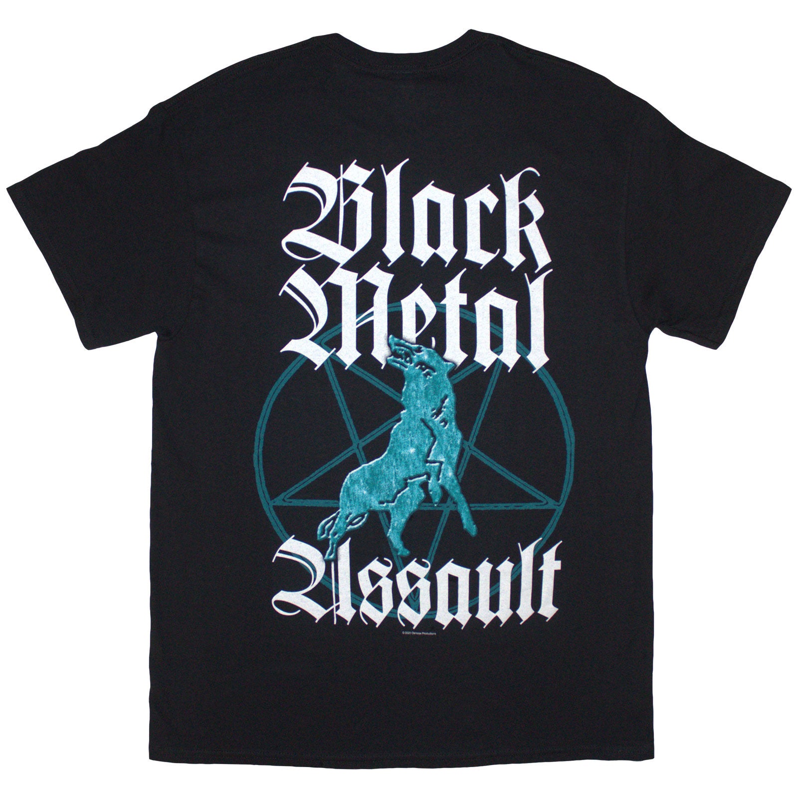 Marduk Unisex T-Shirt: Black Metal Assault (Black) (Back Print)