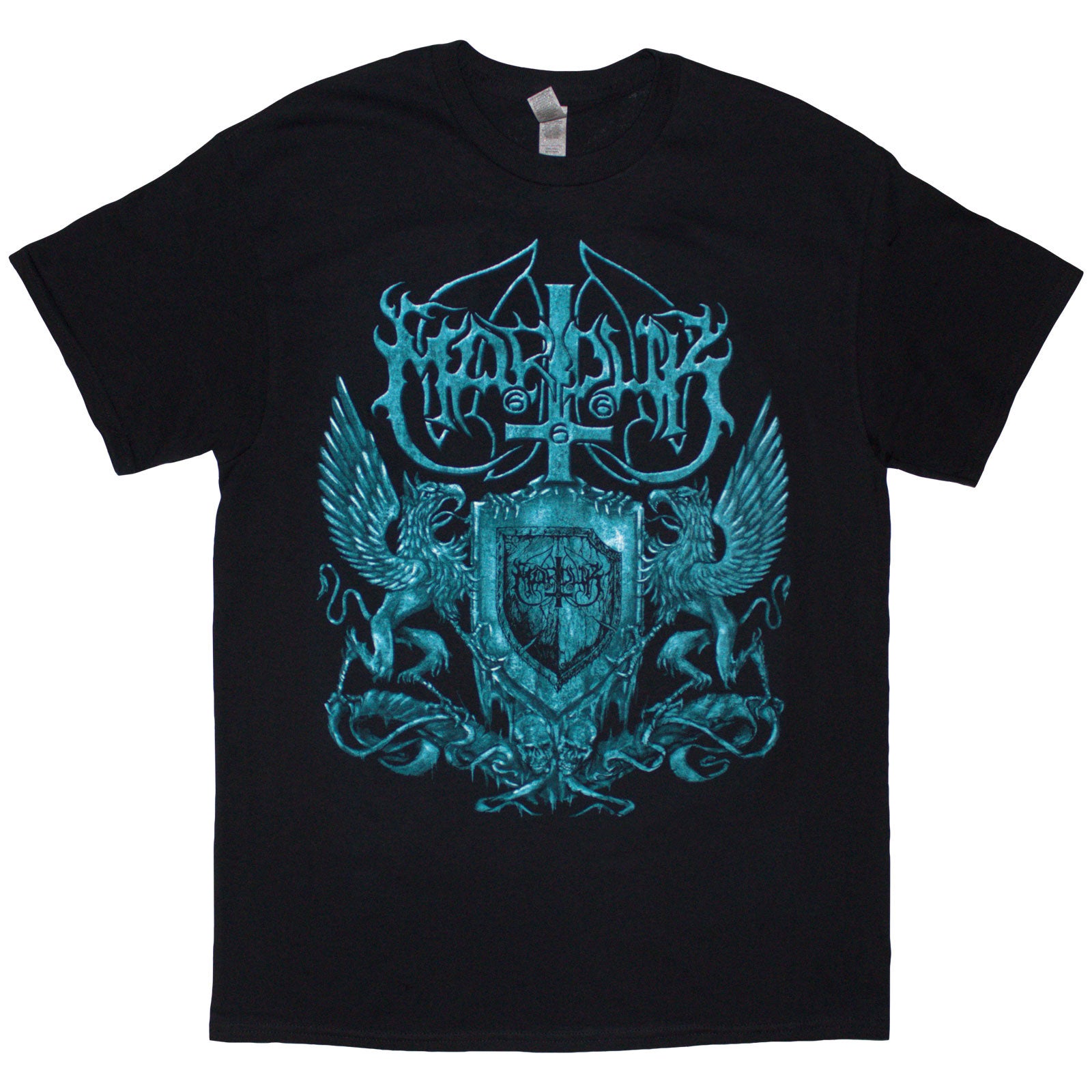 Marduk Unisex T-Shirt: Black Metal Assault (Black) (Back Print)