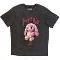 Melanie Martinez Unisex Stone Wash T-Shirt: Portals Bunny (Charcoal Grey)