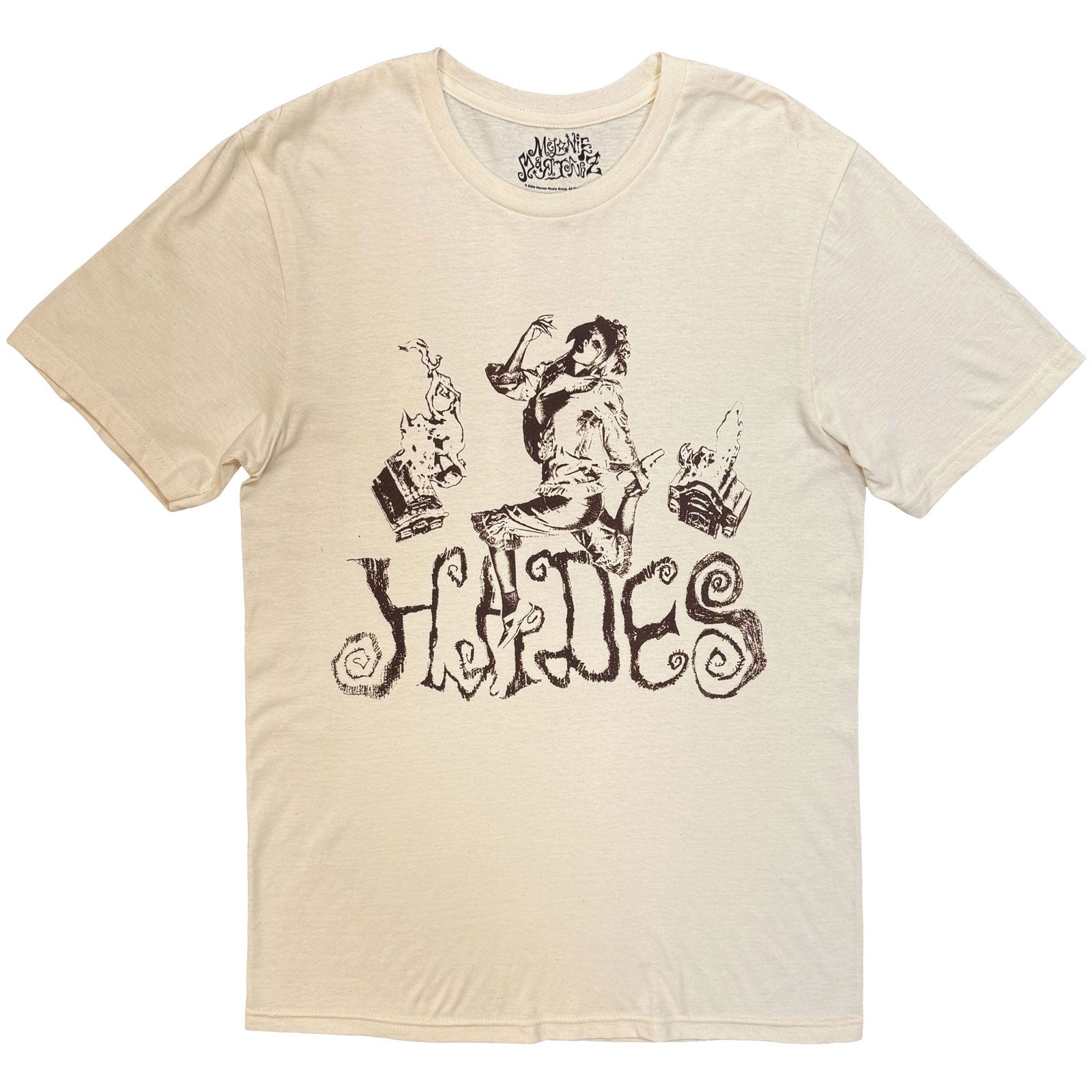 Melanie Martinez Unisex T-Shirt: Hades Jumping (Natural) (Back Print)