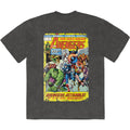 Marvel Comics Unisex Stone Wash T-Shirt: Avengers Assemble 700 (Charcoal Grey)