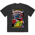 Marvel Comics Unisex Stone Wash T-Shirt: Vision/Scar Witch Blood Bros (Black)