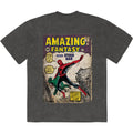 Marvel Comics Unisex Stone Wash T-Shirt: Spider-Man Amazing Fantasy (Charcoal Grey)
