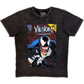 Marvel Comics Unisex Stone Wash T-Shirt: Venom Lethal Protector (Black)