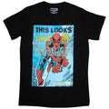 Marvel Comics Unisex T-Shirt: Looks Like A Job For Spiderman (Black)