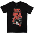 Marvel Comics Unisex T-Shirt: Red Hulk Comic (Black)