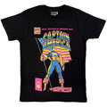 Marvel Comics Unisex T-Shirt: Captain America 50Th Anniversary (Black)