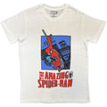 Marvel Comics Unisex T-Shirt: The Amazing Spider-Man Lunge (White)