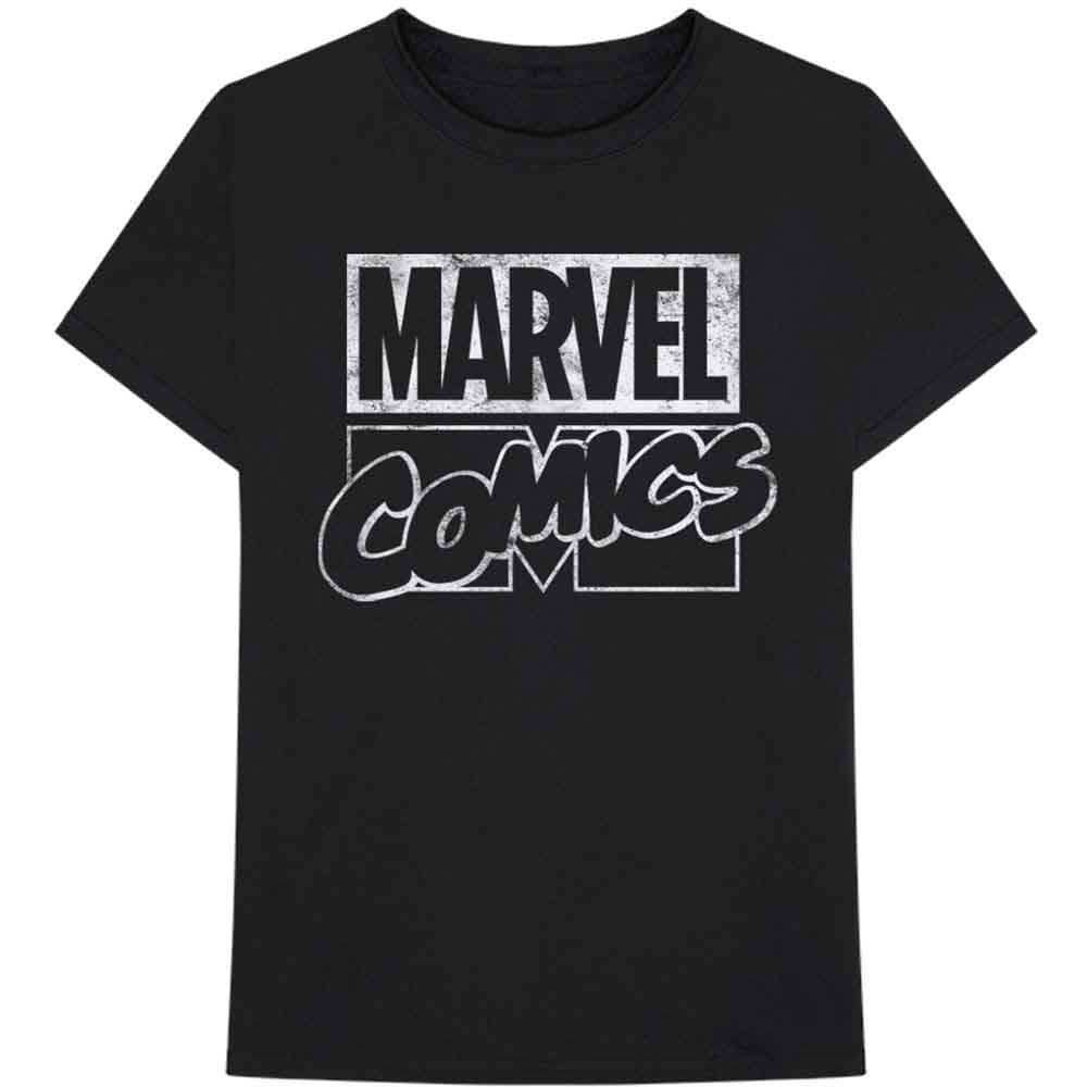 Marvel Comics Unisex T-Shirt: Logo (Black)