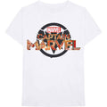 Marvel Comics Unisex T-Shirt: Captain Marvel New Logo (White)