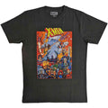 Marvel Comics Unisex T-Shirt: X-Men Full Characters Vintage (Charcoal Grey)