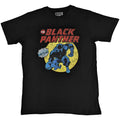 Marvel Comics Unisex T-Shirt: Black Panther Retro Comic (Black)