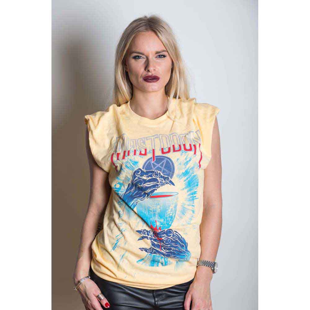 Mastodon Unisex T-Shirt: Unholy Ceremony (Yellow)