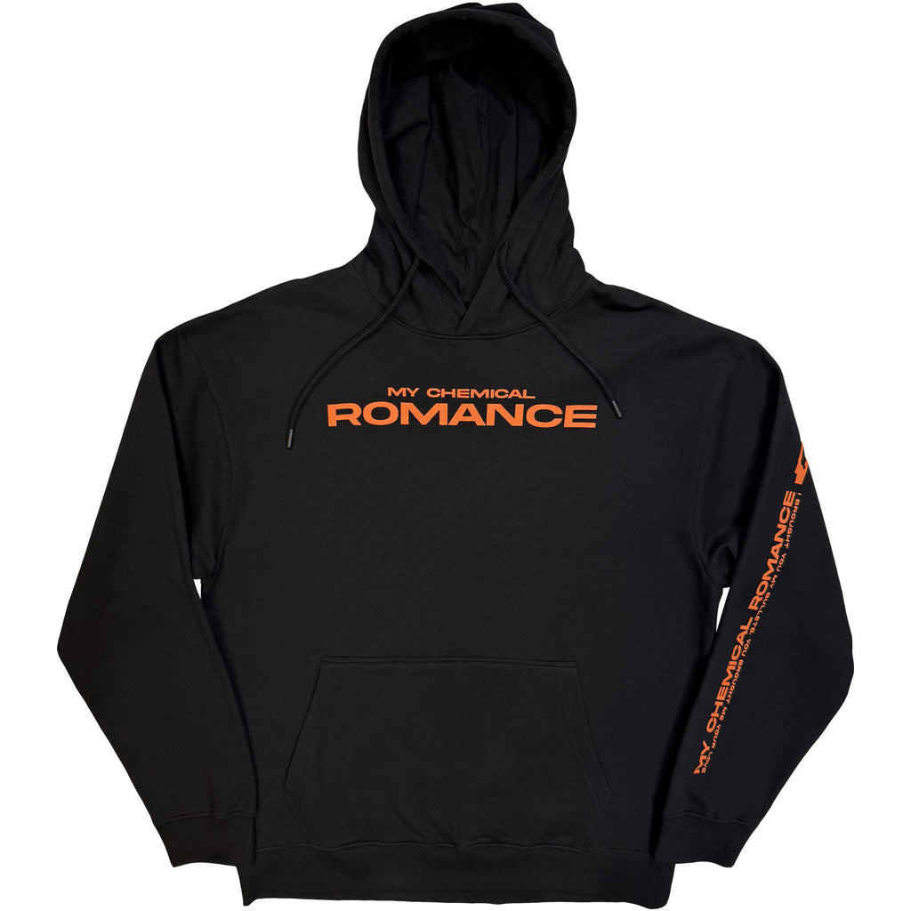 My Chemical Romance Unisex Pullover Hoodie: Romance Bullets (Black) (Back Print)