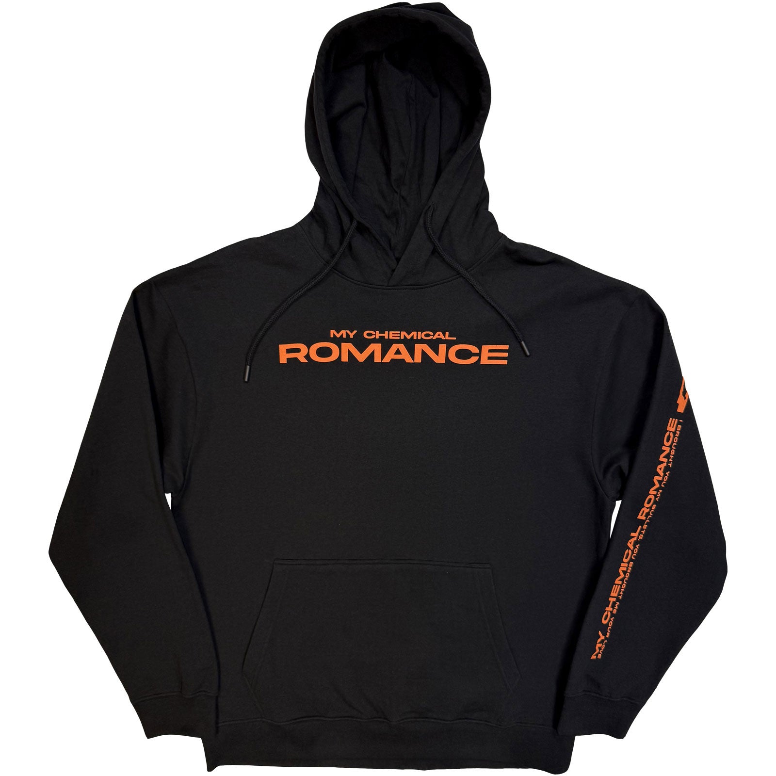 My Chemical Romance Unisex Pullover Hoodie: Romance Bullets (Black) (Back Print)