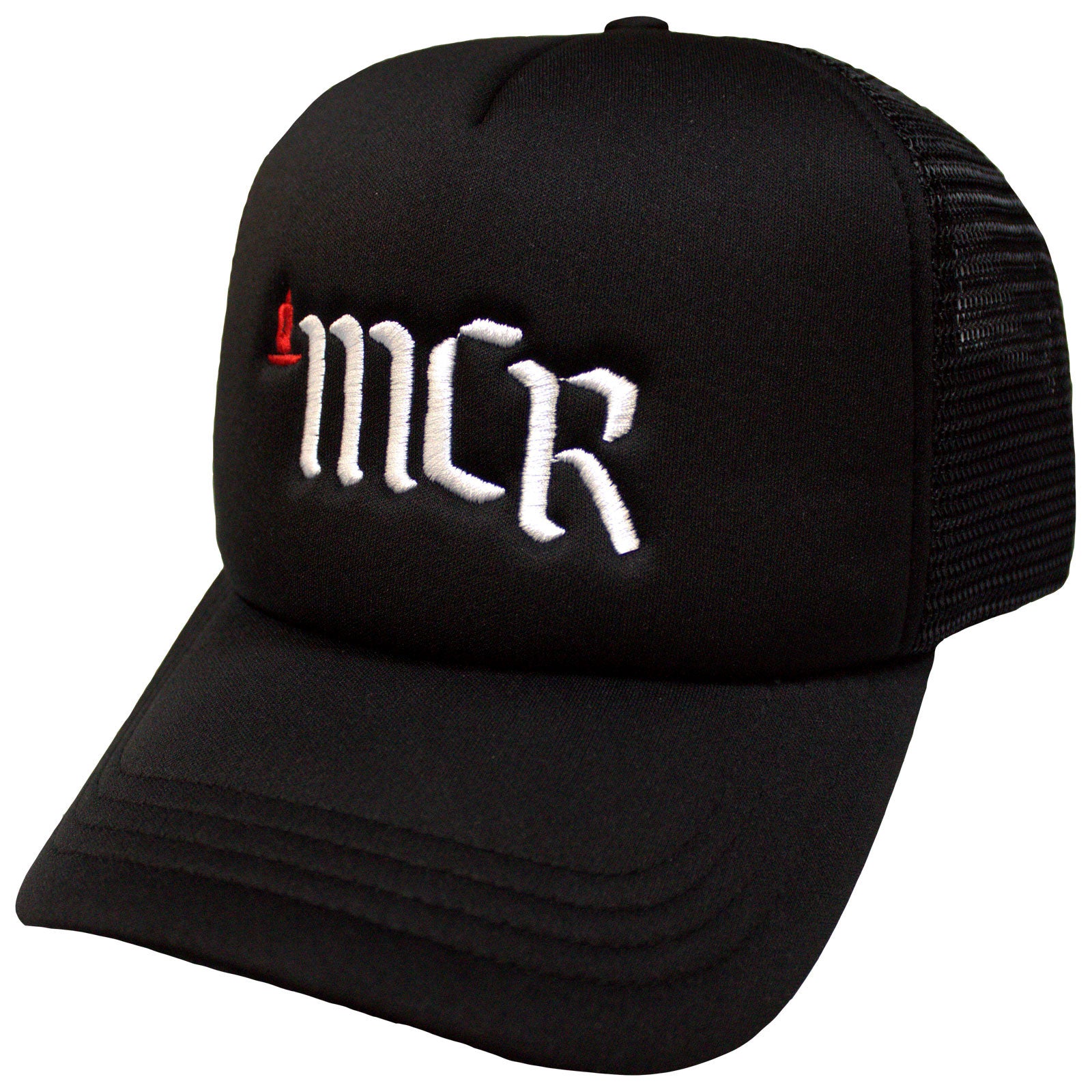 My Chemical Romance Unisex Mesh Back Cap: MCR Logo (Black)
