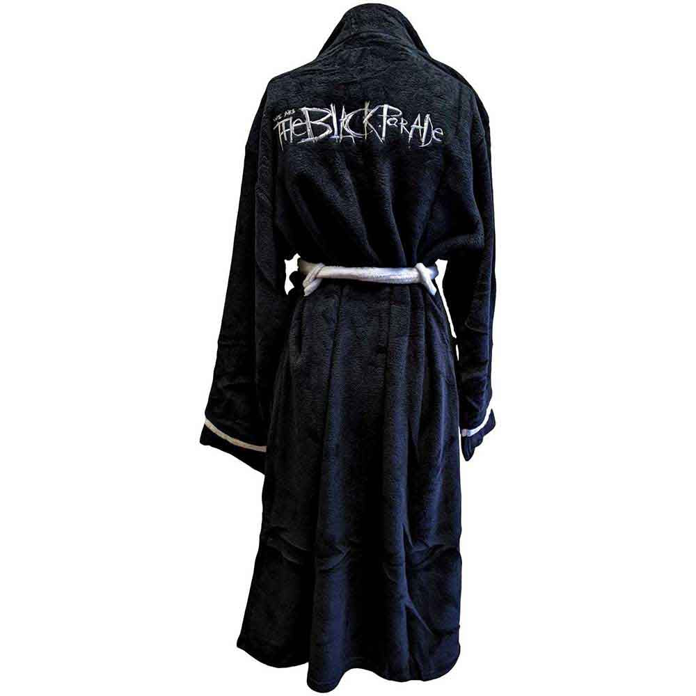 My Chemical Romance Unisex Bathrobe: The Black Parade (Black & White) (Back Print)