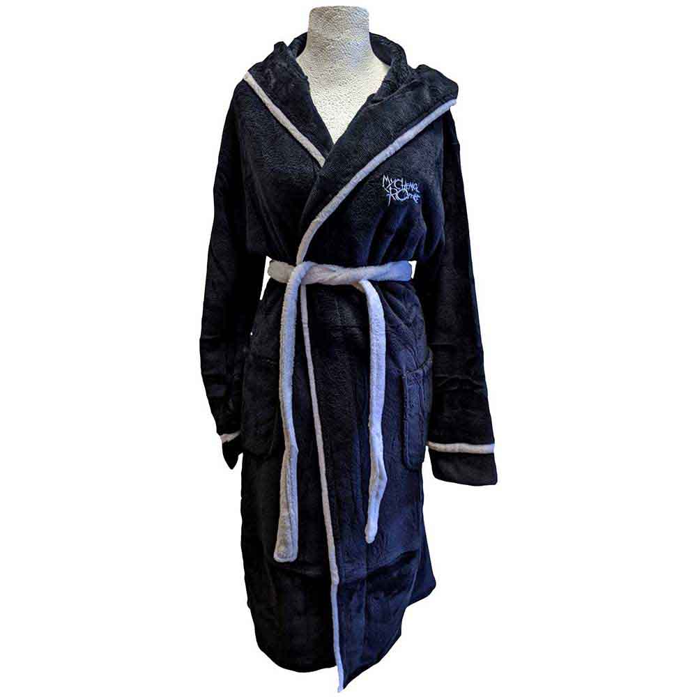 My Chemical Romance Unisex Bathrobe: The Black Parade (Black & White) (Back Print)