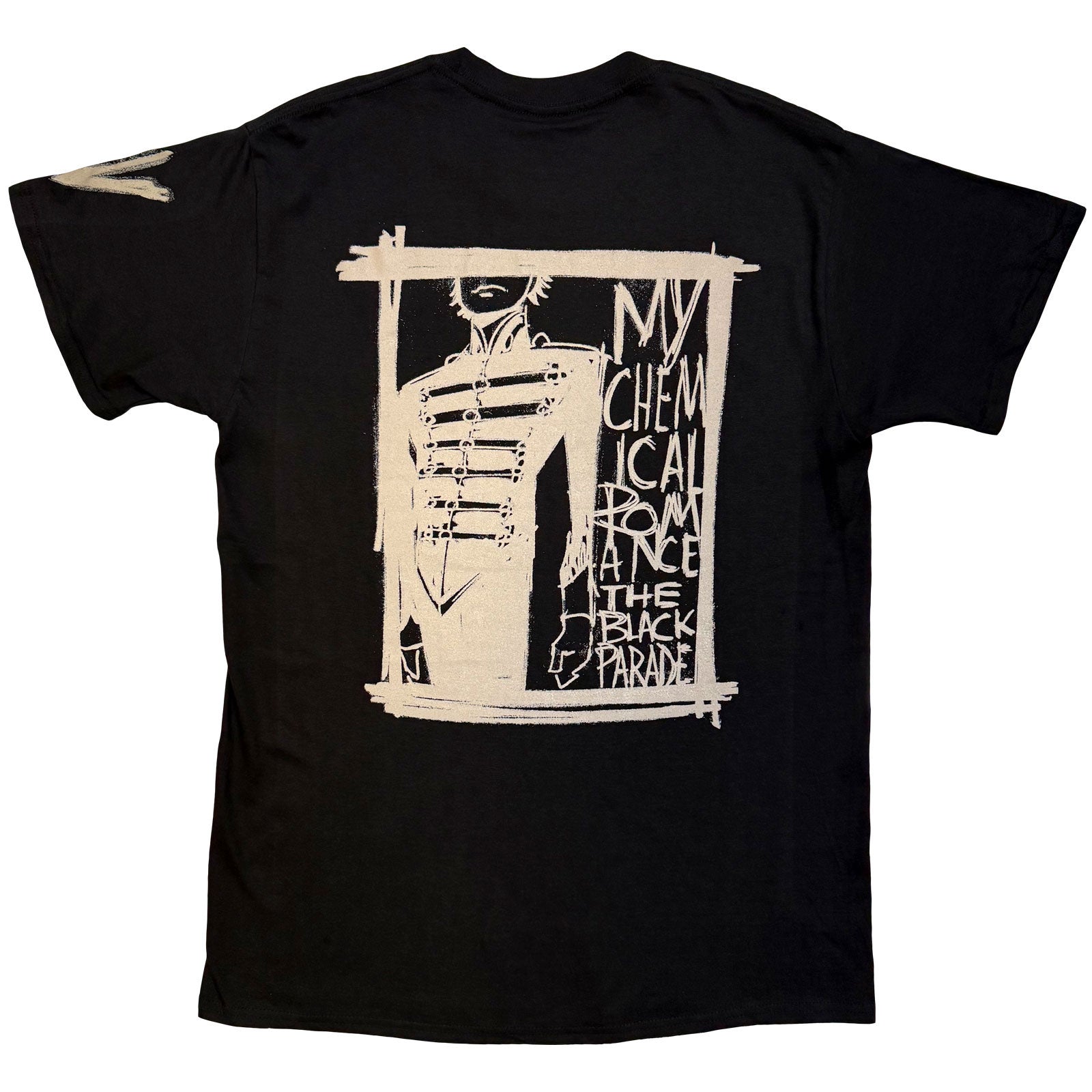 My Chemical Romance Unisex T-Shirt: XV Marching Frame (Black) (Back Print)