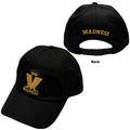 Madness Unisex Baseball Cap: Crown & M (Black) (Back Print)