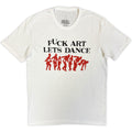 Madness Unisex T-Shirt: Fuck Art (White)