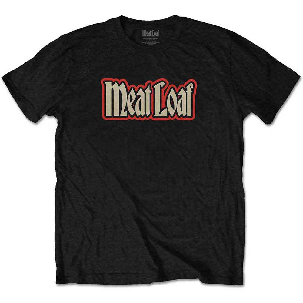Meat Loaf Unisex T-Shirt: Roses (Black) (Back Print)