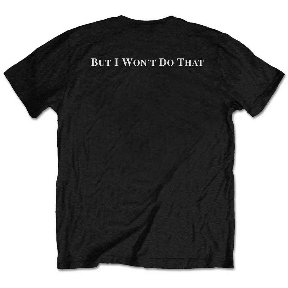 Meat Loaf Unisex T-Shirt: IWDAFLBIWDT (Black) (Back Print)