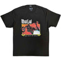 Meat Loaf Unisex T-Shirt: Bat Out Of Hell Rectangle (Charcoal Grey)