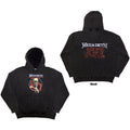 Megadeth Unisex Stone Wash Pullover Hoodie: Black Friday (Charcoal Grey) (Back Print & Wash Collection)
