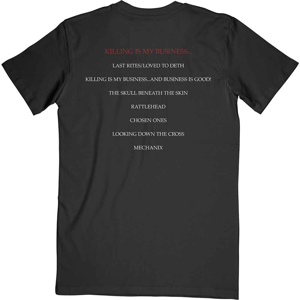 Megadeth Unisex T-Shirt: Killing Is My Business (Black) (Back Print)