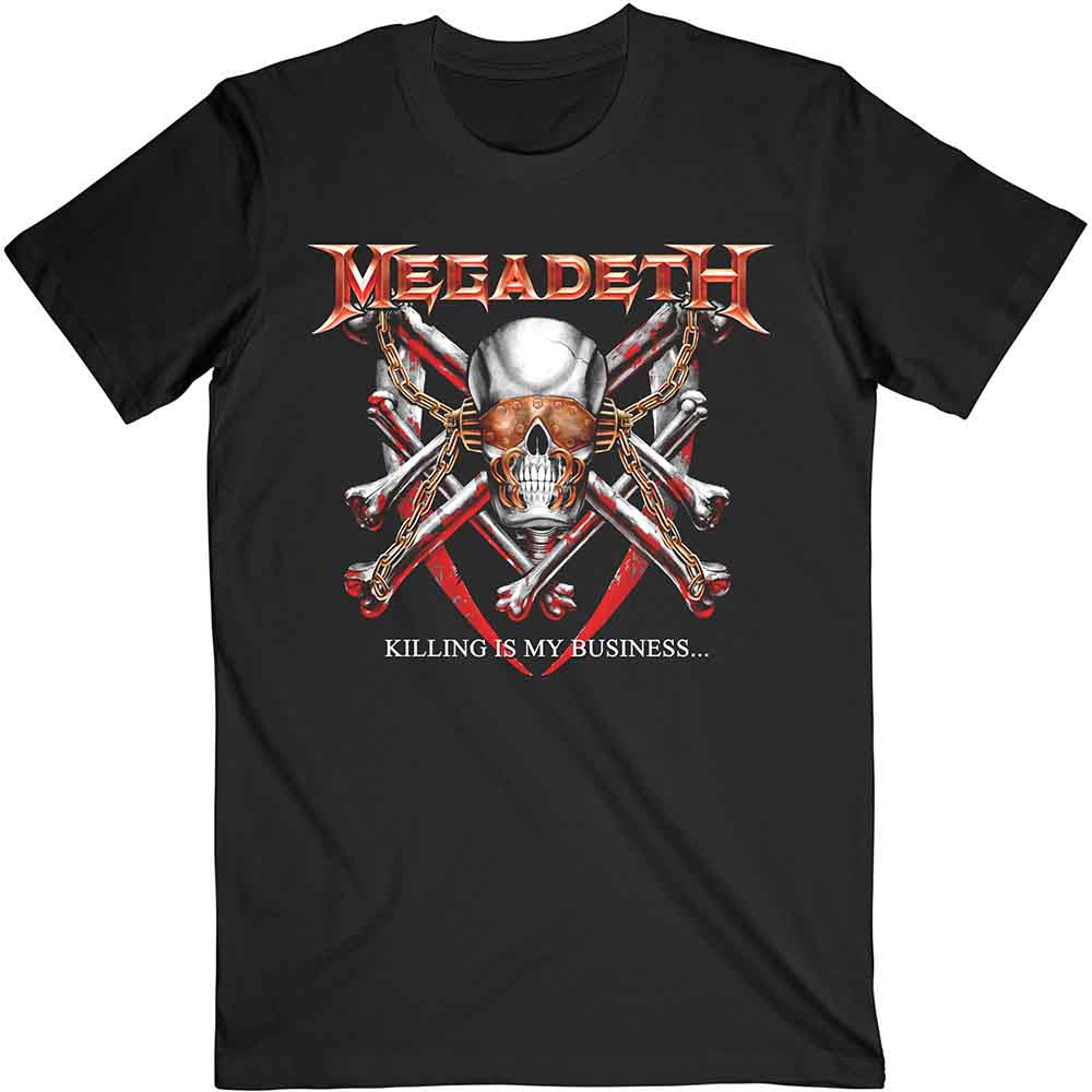 Megadeth Unisex T-Shirt: Killing Is My Business (Black) (Back Print)