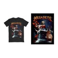 Megadeth Unisex T-Shirt: Santa Vic Chimney (Black)