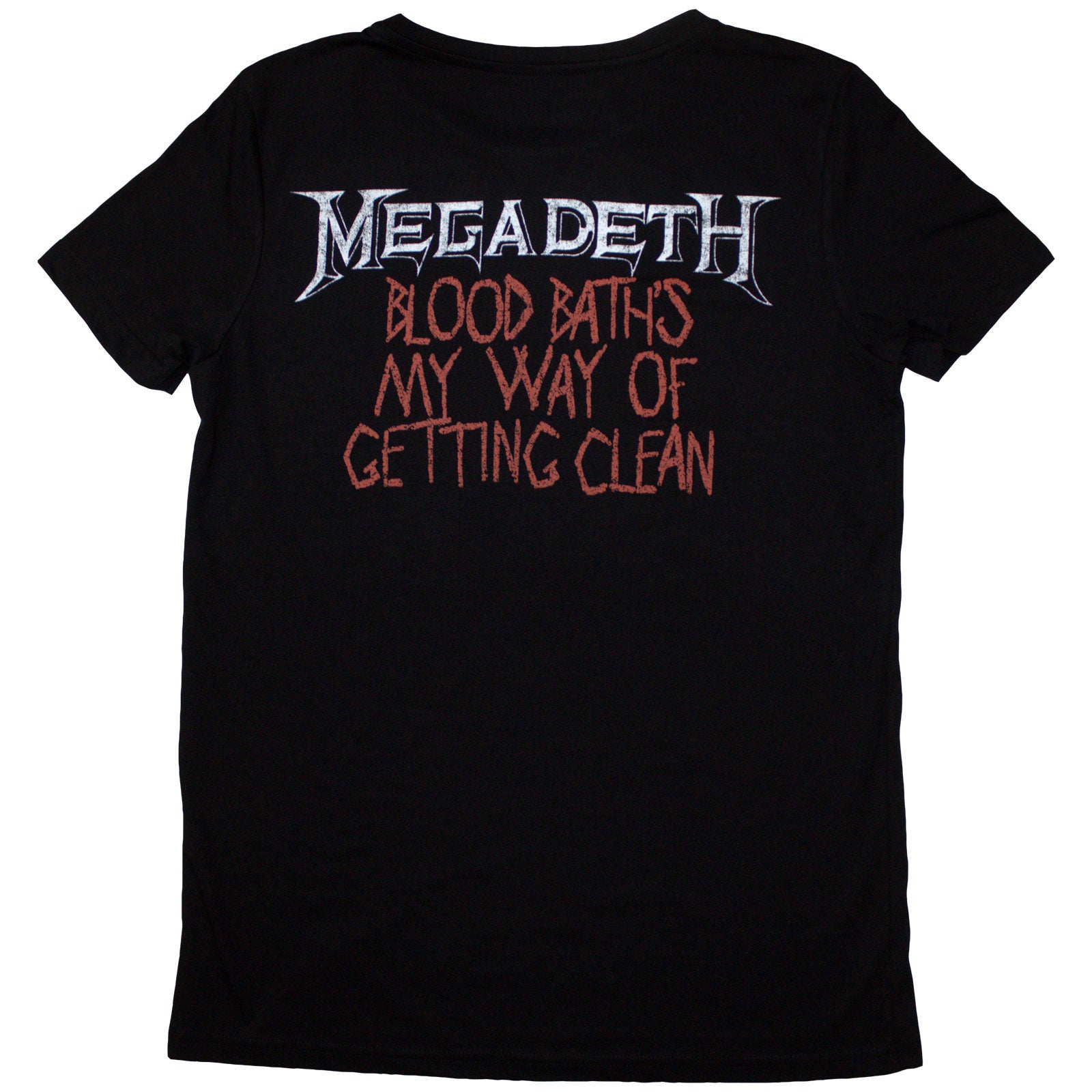 Megadeth Ladies T-Shirt: Black Friday (Black) (Back Print)
