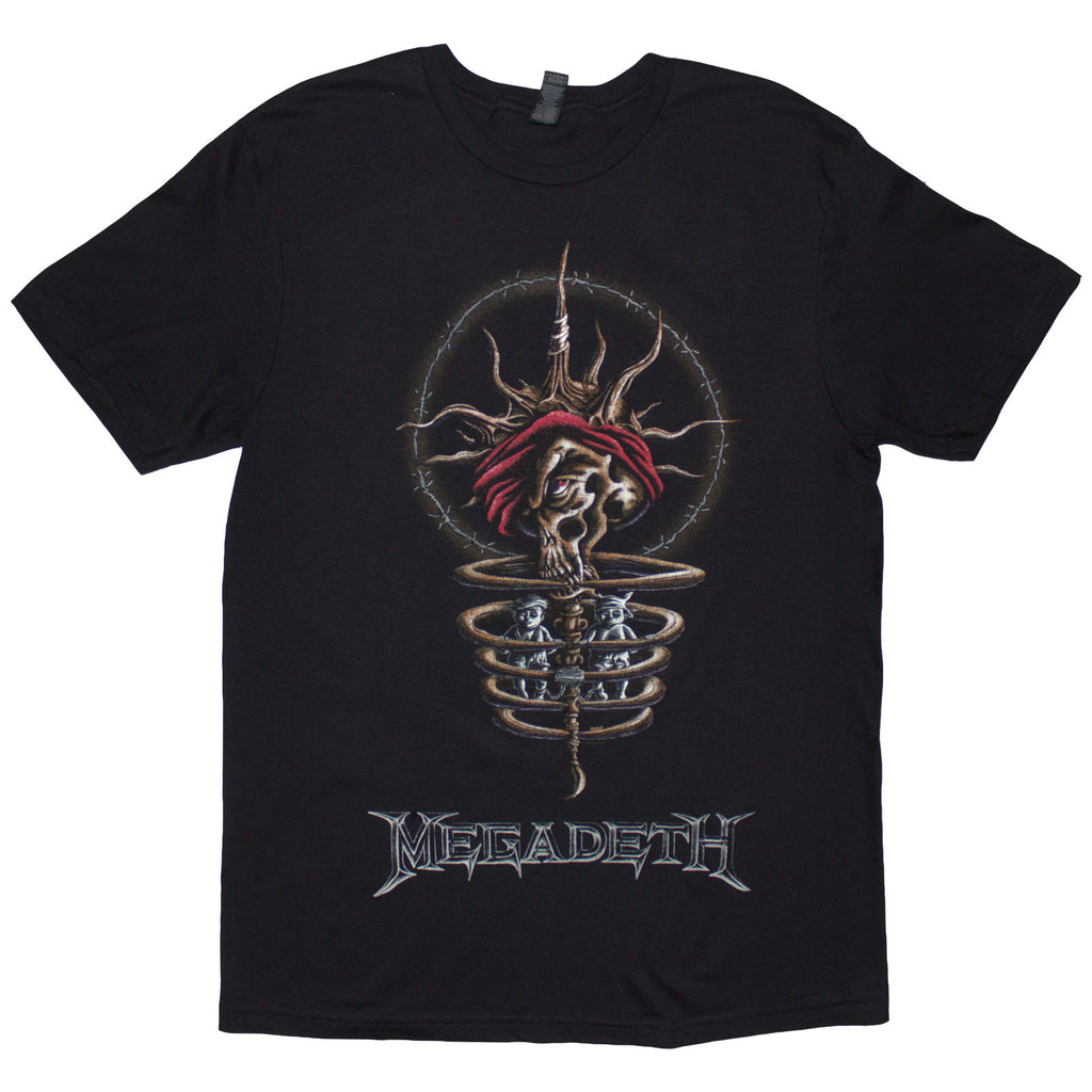 Megadeth Unisex T-Shirt: Youthanasia 1995 North American Tour (Black) (Back Print)