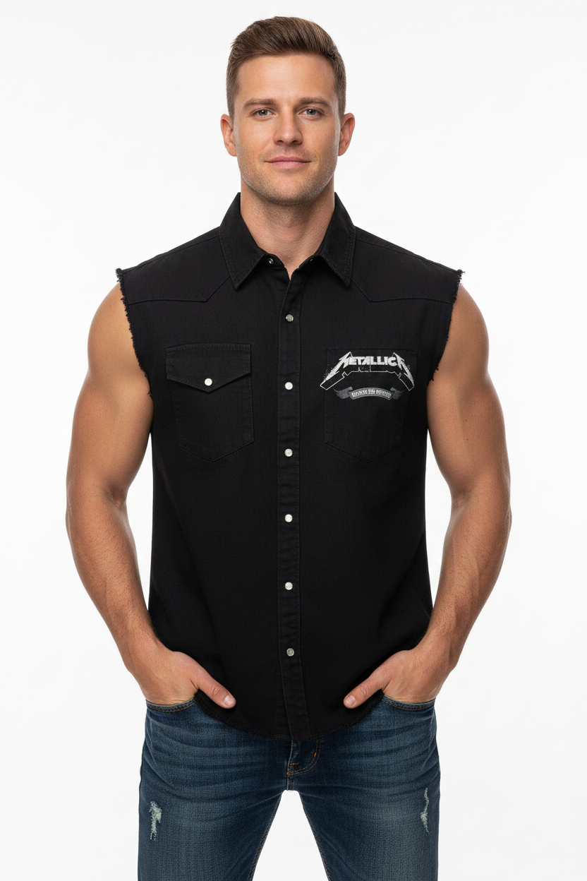 Metallica: Nothing Else Matters Sleeveless Worker Shirt (Black)