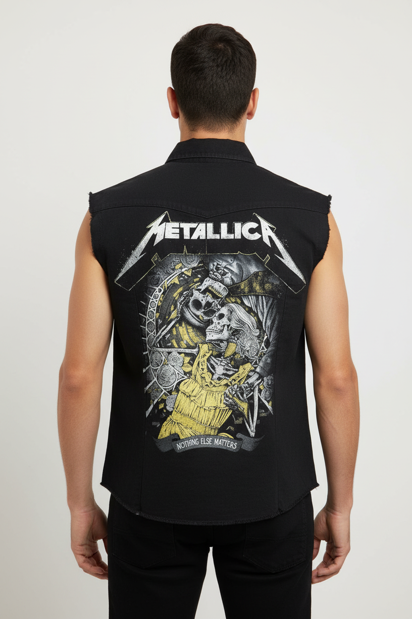 Metallica: Nothing Else Matters Sleeveless Worker Shirt (Black)