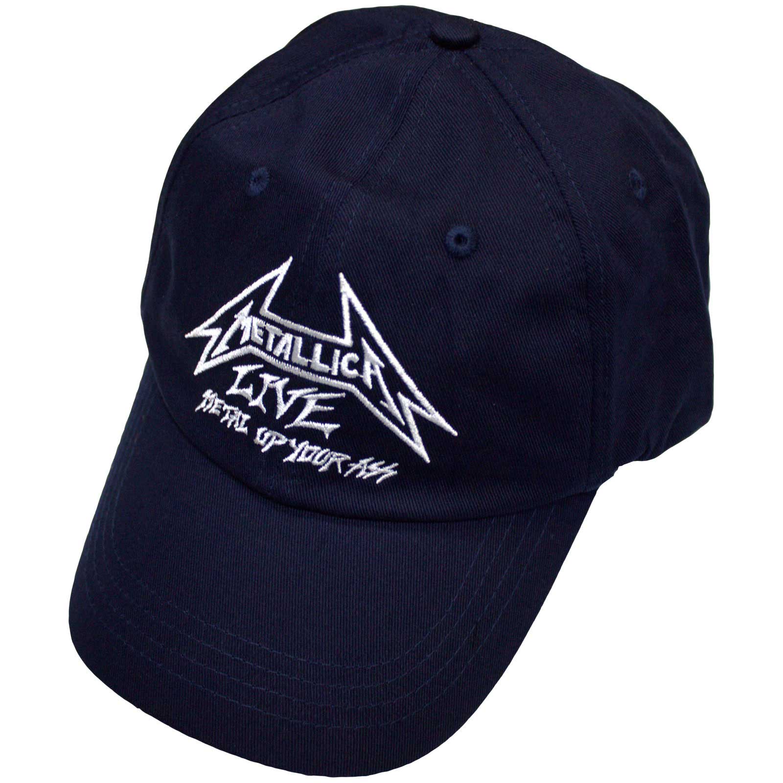 Metallica Unisex Baseball Cap: Live (Navy Blue)