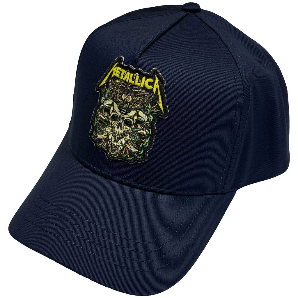 Metallica Unisex Baseball Cap: Moth Into Flame (Navy Blue)