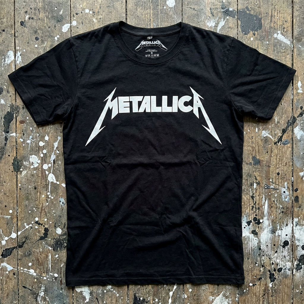 Metallica Unisex Premium Carbon T-Shirt: Logo (Black)